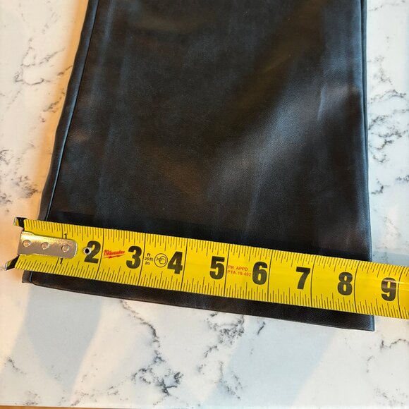 Women's Black Leather Pants - Picture 8 of 11